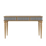 Стол письменный Рандеву 03 (серый 7042/антик-24) фото1 Стол письменный Рандеву 03 (серый 7042/антик-24) фото1