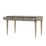 Стол письменный Рандеву 03 (серый 7042/антик-24) фото2 Стол письменный Рандеву 03 (серый 7042/антик-24) фото2