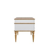 Стол письменный Рандеву 07 (белый лак/антик-24) фото3 Стол письменный Рандеву 07 (белый лак/антик-24) фото3