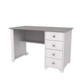 Стол письменный с ящиками Бейли белый воск/антрацит1 Стол письменный с ящиками Бейли белый воск/антрацит1