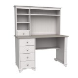 Стол письменный с ящиками Бейли белый воск/антрацит2 Стол письменный с ящиками Бейли белый воск/антрацит2