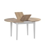 Стол Сканди/Форест D110/145 белый воск/антик -рис.2 Стол Сканди/Форест D110/145 белый воск/антик -рис.2