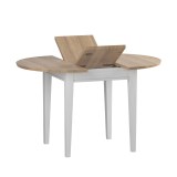 Стол Сканди/Форест D90/125 белый воск/антик -рис.2 Стол Сканди/Форест D90/125 белый воск/антик -рис.2