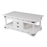 Стол журнальный Консул БЕЛЫЙ ВОСК картинка 1