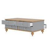 Стол журнальный Рандеву 04 серый 7042 + антик №24 картинка 3 Стол журнальный Рандеву 04 серый 7042 + антик №24 картинка 3