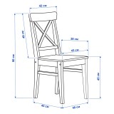 Стул ИНГОЛЬТ-2 (Ингольф) размеры