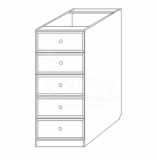 тумба 30 5 ящиков