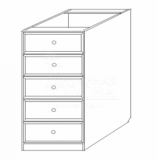 тумба 40 5 ящиков