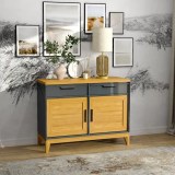 Тумба 22 Гранада серый 7016/ антик 24 картинка 2 Тумба 22 Гранада серый 7016/ антик 24 картинка 2