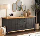 Тумба 222 Пенни блэк/антик 24 картинка 1