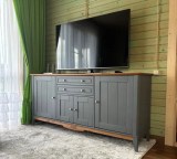 Тумба 222 Пенни серый 7046/антик 24 картинка 4 Тумба 222 Пенни серый 7046/антик 24 картинка 4