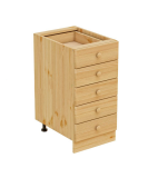 Тумба 40 5 ящиков кухня из сосны Кантри Тумба 40 5 ящиков кухня из сосны Кантри