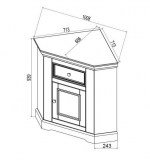 КОМОД ФОРЕСТ УГЛОВОЙ 1 ДВЕРЬ 1 ЯЩИК КОМОД ФОРЕСТ УГЛОВОЙ 1 ДВЕРЬ 1 ЯЩИК