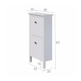 Тумба для обуви 2 ящика ХЕМНЭС (Россия) Белый - картинка 5 Тумба для обуви 2 ящика ХЕМНЭС (Россия) Белый - картинка 5