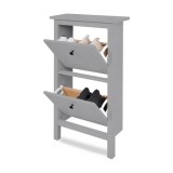 Тумба для обуви 2 ящика КЫМОР ХЕМНЭС серый картинка 2 Тумба для обуви 2 ящика КЫМОР ХЕМНЭС серый картинка 2