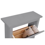 Тумба для обуви 2 ящика КЫМОР ХЕМНЭС серый картинка 4 Тумба для обуви 2 ящика КЫМОР ХЕМНЭС серый картинка 4