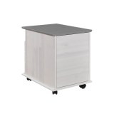 Тумба Хельсинки-03 Белый воск+серый - картинка 2 Тумба Хельсинки-03 Белый воск+серый - картинка 2