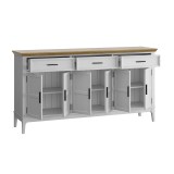 Тумба Квадро-С 063Ф Белый лак + антик №24 картинка 4