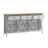 Тумба Квадро-С 063С Белый лак + антик №24 картинка 4