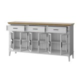 Тумба Квадро-С 063С Белый лак + антик №24 картинка 5