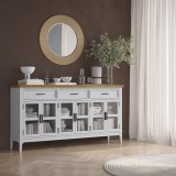 Тумба Квадро-С 063С Белый лак + антик №24 картинка 6