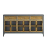 Тумба Квадро-С 063С Серый №7042 + антик №24 картинка 2