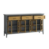 Тумба Квадро-С 063С Серый №7042 + антик №24 картинка 4