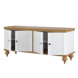 Тумба под обувь Рандеву-40 МАССИВ СОСНЫ Белый лак + антик №24 фото 3 Тумба под обувь Рандеву-40 МАССИВ СОСНЫ Белый лак + антик №24 фото 3