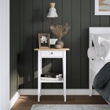 Тумба прикроватная 1 ящик 46х70х35 ХЕМНЭС КЫМОР оригинал белый / светло-коричневый - картинка 6 Тумба прикроватная 1 ящик 46х70х35 ХЕМНЭС КЫМОР оригинал белый / светло-коричневый - картинка 6