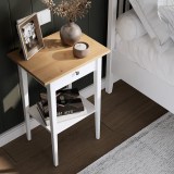 Тумба прикроватная 1 ящик 46х70х35 ХЕМНЭС КЫМОР оригинал белый / светло-коричневый - картинка 7 Тумба прикроватная 1 ящик 46х70х35 ХЕМНЭС КЫМОР оригинал белый / светло-коричневый - картинка 7