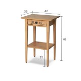 Тумба прикроватная 1 ящик 46х70х35 ХЕМНЭС КЫМОР светло-коричневый - картинка 5 Тумба прикроватная 1 ящик 46х70х35 ХЕМНЭС КЫМОР светло-коричневый - картинка 5