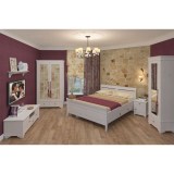 Тумба прикроватная Бейли белый воск - картинка 2 Тумба прикроватная Бейли белый воск - картинка 2