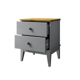 Тумба прикроватная Бон Вояж 02 Серый № 7042 / Антик № 24 картинка 3 Тумба прикроватная Бон Вояж 02 Серый № 7042 / Антик № 24 картинка 3