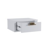 Тумба прикроватная Бридж подвесная с 1 ящиком белый лак картинка 2 Тумба прикроватная Бридж подвесная с 1 ящиком белый лак картинка 2