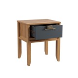 Тумба прикроватная Бридж с 1 ящиком на ножках  браун/серый 7012 картинка 2