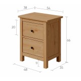 Тумба прикроватная ХЕМНЭС (Россия) светло коричневый 2 Тумба прикроватная ХЕМНЭС (Россия) светло коричневый 2