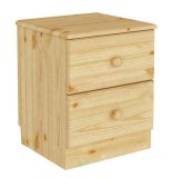 тумба прикроватная из сосны 2 ящика