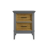 Тумба прикроватная Квадро-С 02 Серый №7042 + антик №24 картинка 2