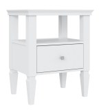 Тумба прикроватная Ольса-01 Белый лак   - картинка 1