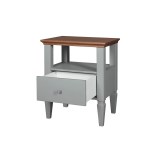 Тумба прикроватная Ольса 01 (серый 7042/антик 24)-1 Тумба прикроватная Ольса 01 (серый 7042/антик 24)-1