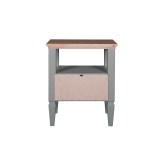 Тумба прикроватная Ольса 01 (серый 7042/антик 24)-2 Тумба прикроватная Ольса 01 (серый 7042/антик 24)-2