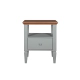Тумба прикроватная Ольса 01 (серый 7042/антик 24) купить в Москве Тумба прикроватная Ольса 01 (серый 7042/антик 24) купить в Москве