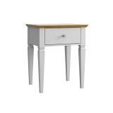 Тумба прикроватная Ольса-С 01 Белый лак + антик №24 картинка 1