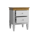 Тумба прикроватная Ольса-С 02 Белый лак + антик №24 картинка 4 Тумба прикроватная Ольса-С 02 Белый лак + антик №24 картинка 4