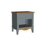 Тумба прикроватная  Пенни серый 7046/антик 24 картинка 1