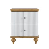 Тумба прикроватная Рандеву 02 (белый лак/антик-24) фото1 Тумба прикроватная Рандеву 02 (белый лак/антик-24) фото1