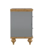 Тумба прикроватная Рандеву 02 (серый 7042/антик-24) фото3