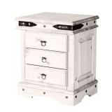 Тумба прикроватная Викинг 02  БЕЛЫЙ ВОСК картинка 1