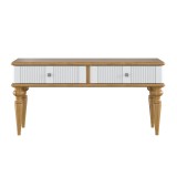 Тумба Рандеву-02 МАССИВ СОСНЫ Белый лак + антик №24 картинка 2 Тумба Рандеву-02 МАССИВ СОСНЫ Белый лак + антик №24 картинка 2