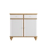 Тумба Рандеву-22 МАССИВ СОСНЫ Белый лак + антик №24 картинка 2 Тумба Рандеву-22 МАССИВ СОСНЫ Белый лак + антик №24 картинка 2